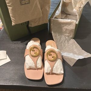 Gucci Thong Leather Malaga Kid-perfect Pink SZ39